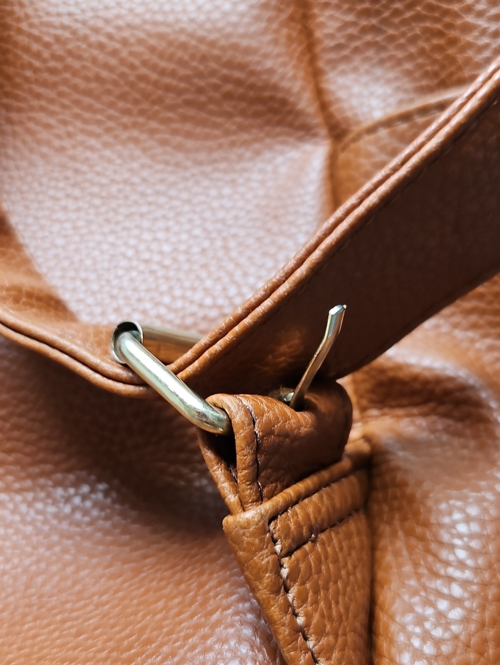 Steve Madden Leather-Textured Brown Women’s Backpack Tote - Stylish Everyday Bag - Picture 6 of 6